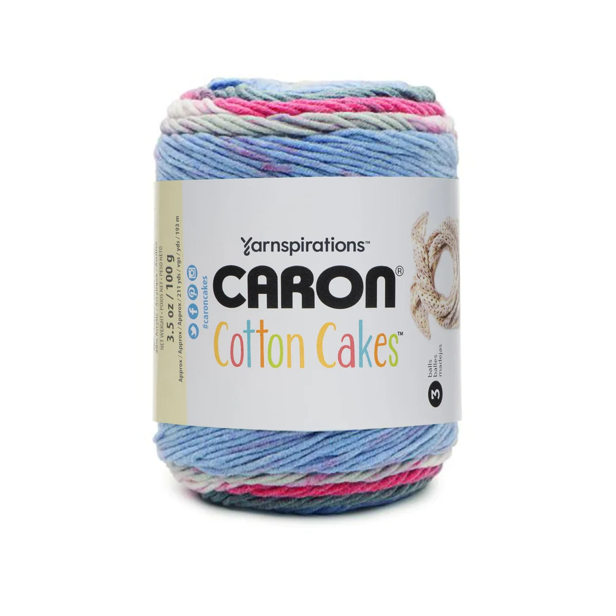 Caron Cotton Cakes Yarn - Maritimes 100g