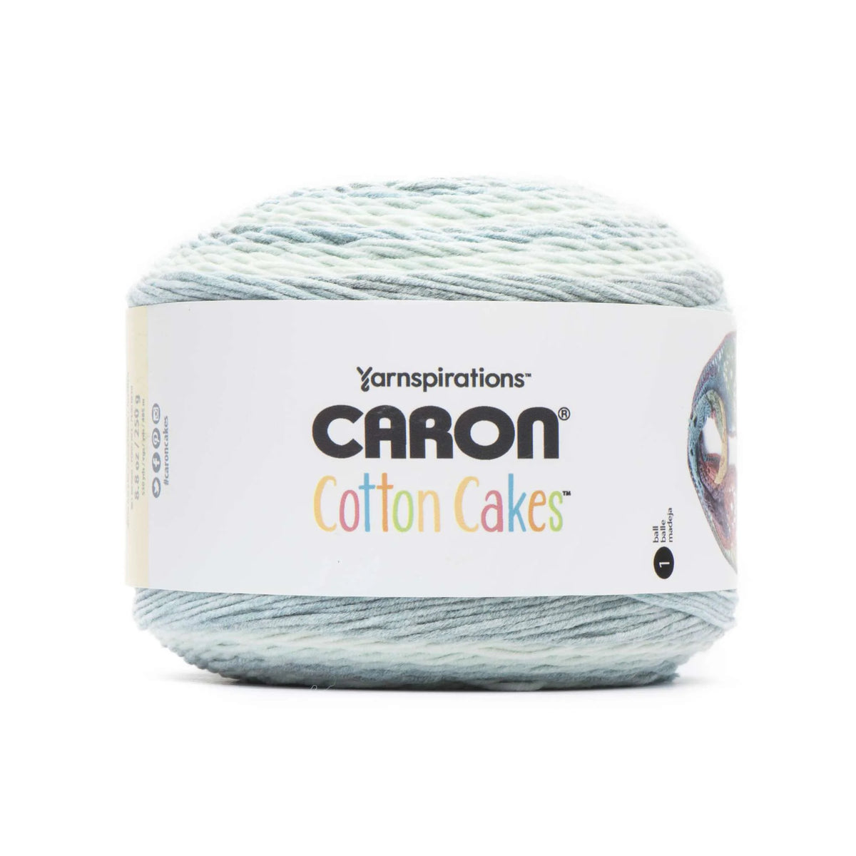 Caron Cotton Cakes Yarn - High Tide 250g