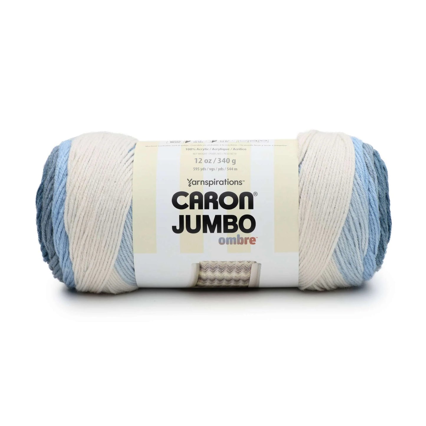 Caron Jumbo Ombre Yarn Skein Faded Jeans - 12oz