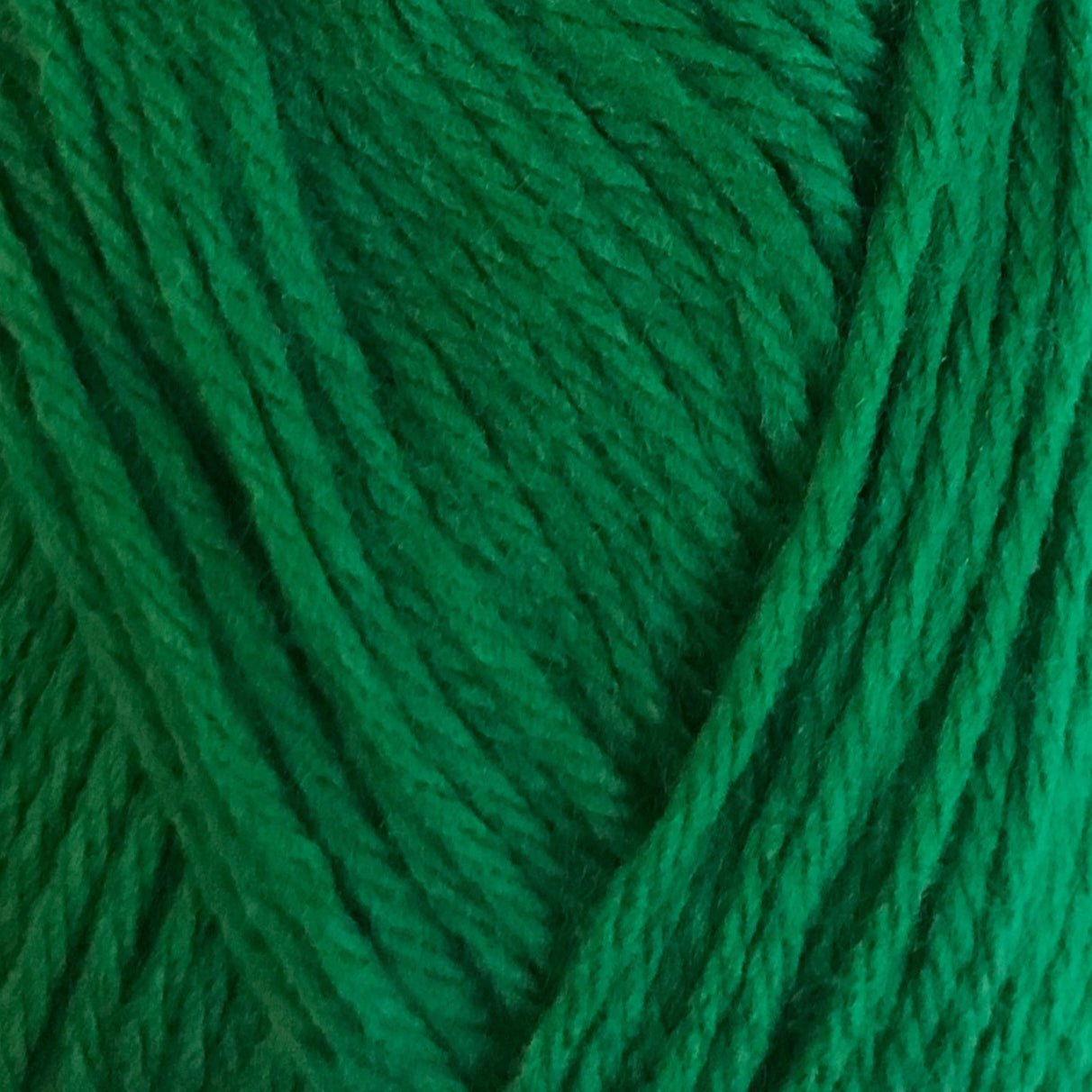 Close-up of green yarn with a focus on texture and color.