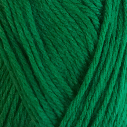Close-up of green yarn with a focus on texture and color.