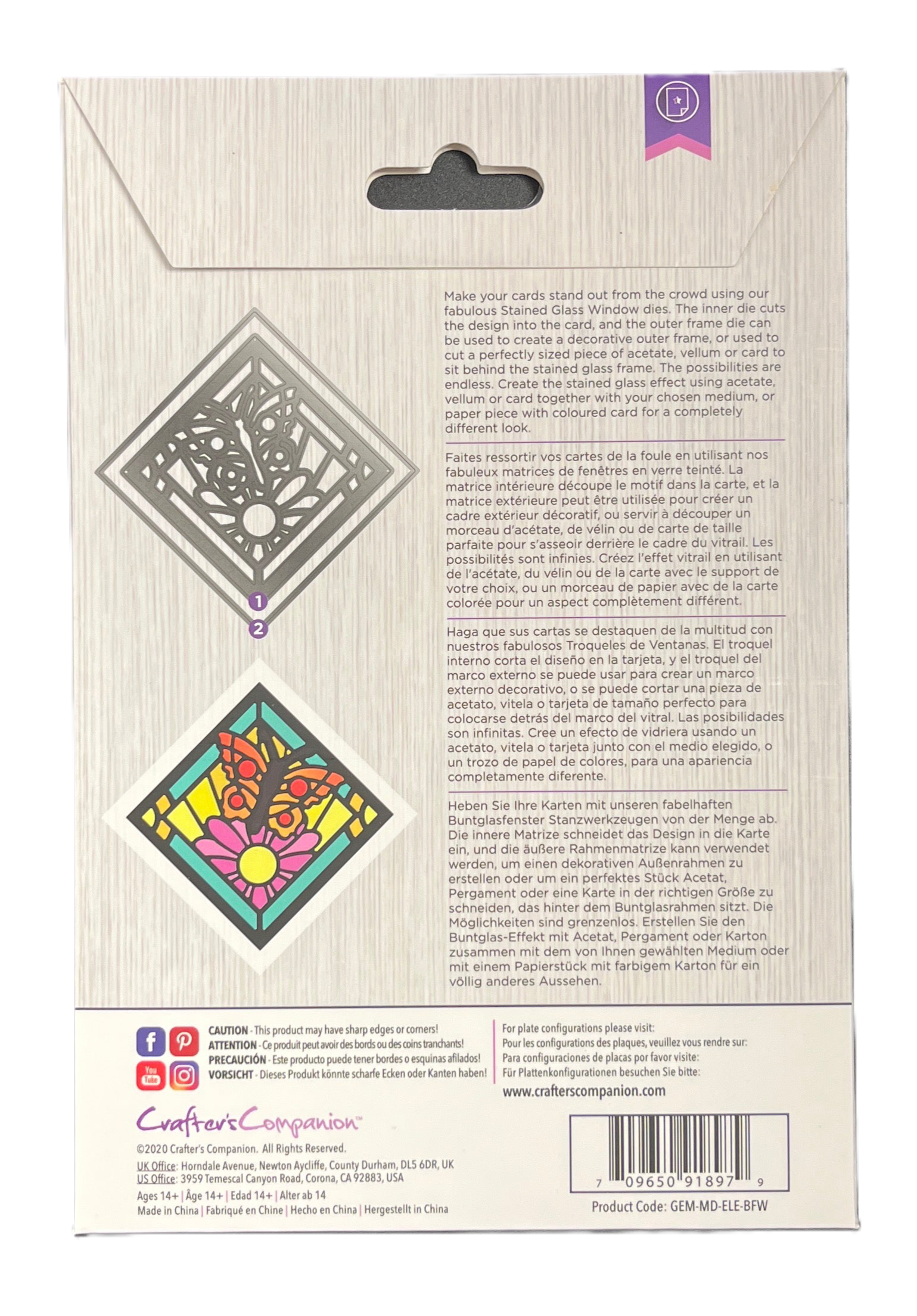 Product packaging with decorative elements and text on a beige background