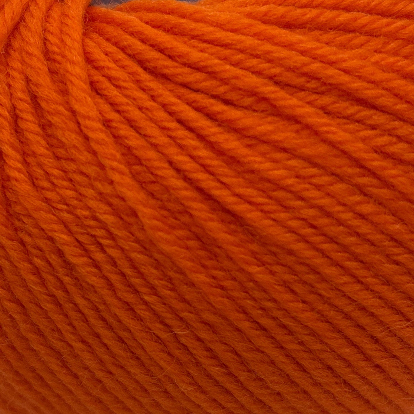 Close-up of bright orange yarn