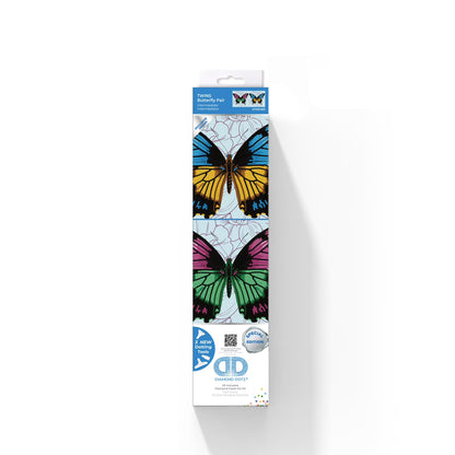 Twins Butterfly Pair - Diamond Painting Art Kit - 12"x12”