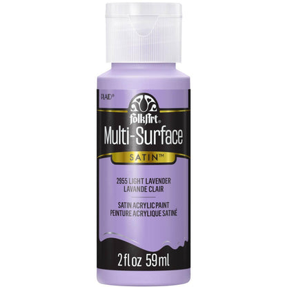 FolkArt Multi-Surface Satin Acrylic Paint 2 oz - 2955 Light Lavender