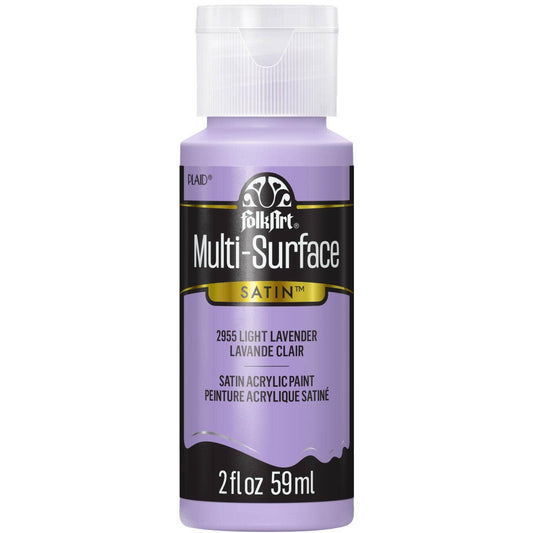 FolkArt Multi-Surface Satin Acrylic Paint 2 oz - 2955 Light Lavender