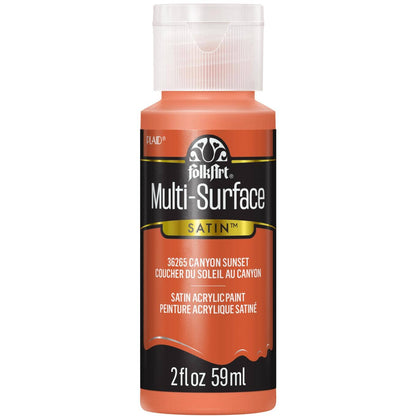 FolkArt Multi-Surface Satin Acrylic Paint 2 oz - 36265 Canyon Sunset