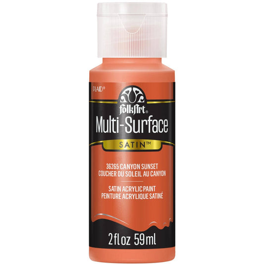 FolkArt Multi-Surface Satin Acrylic Paint 2 oz - 36265 Canyon Sunset