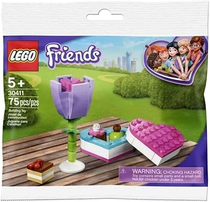 LEGO Friends packaging with toy set and city background