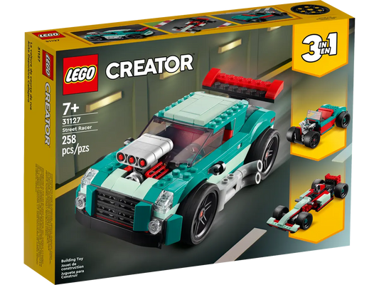 Lego Creator 3 in 1 Street Racer #31127 - 258 Pcs - NIB Retired