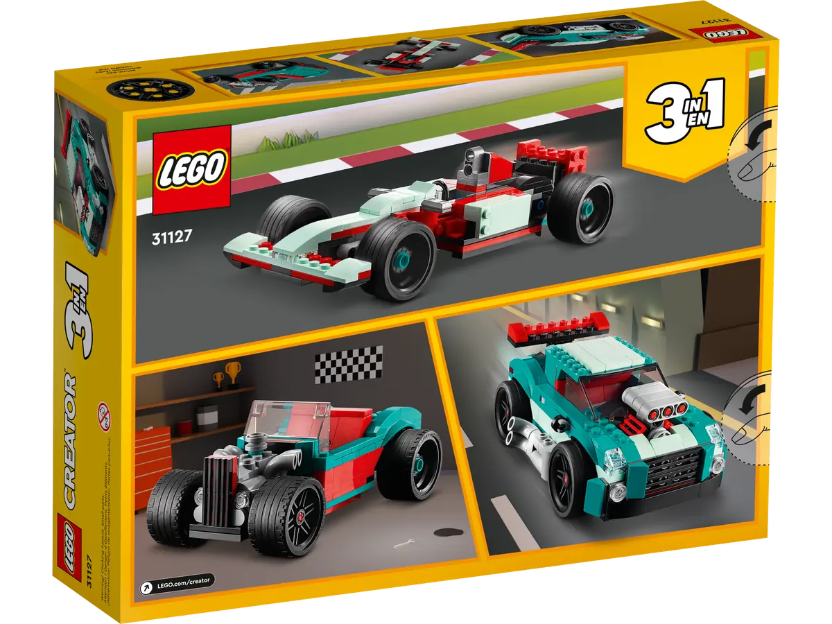 Lego Creator 3 in 1 Street Racer #31127 - 258 Pcs - NIB Retired