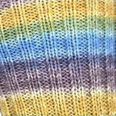 Close-up of fabric with multicolored stripes