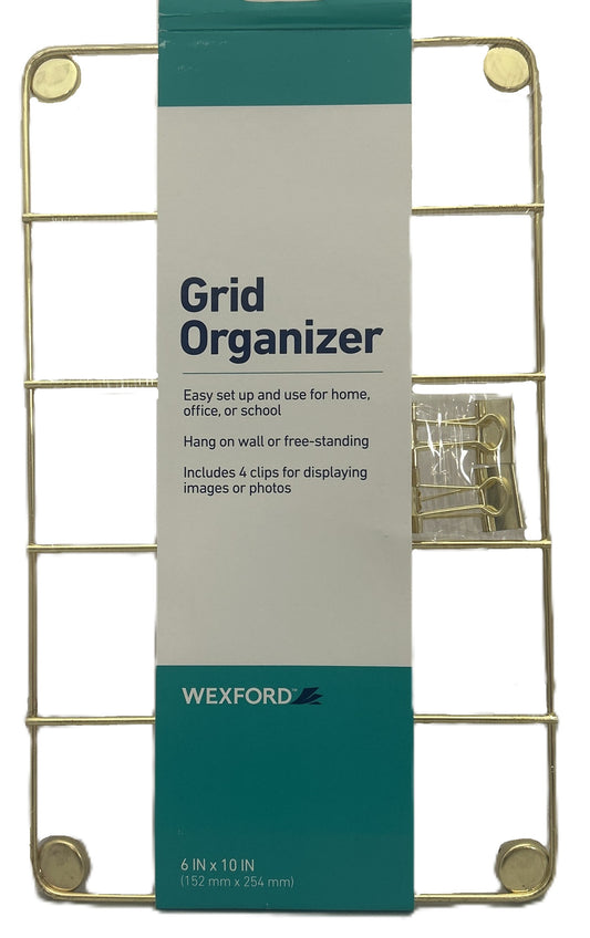 Grid organizer with Wexford branding on a white background