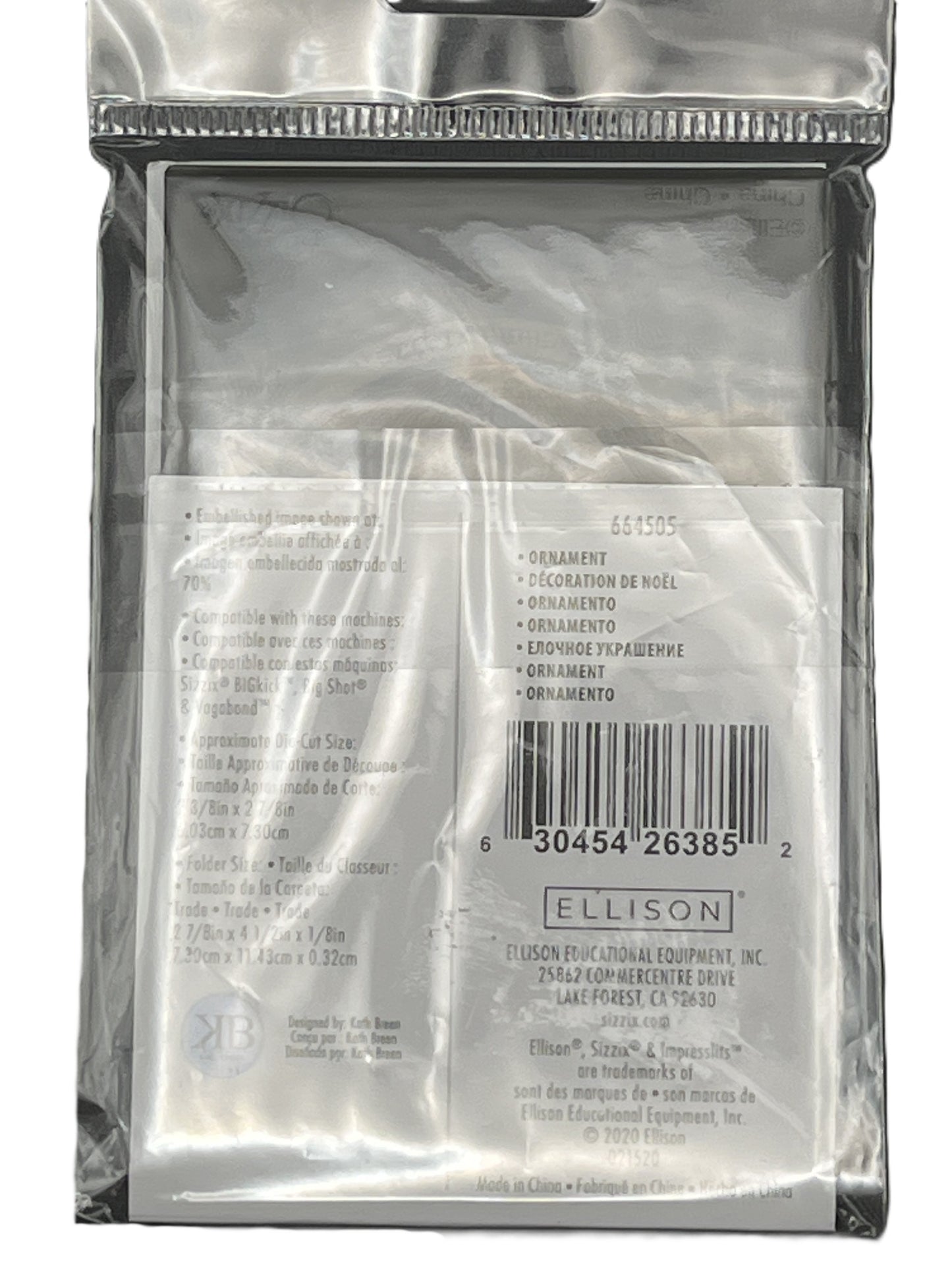 Packaged product with Ellison branding and a barcode on a white background