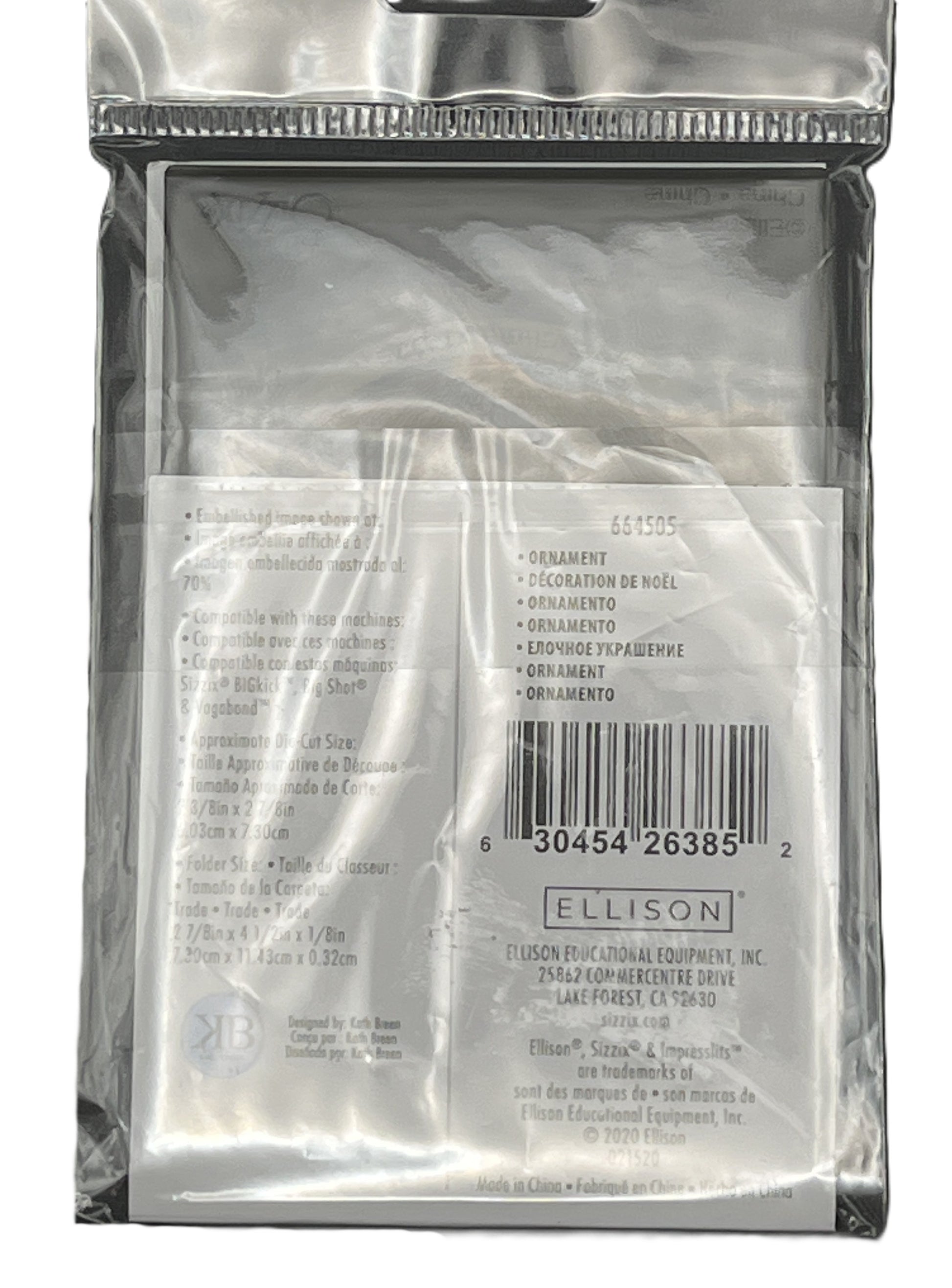 Packaged product with Ellison branding and a barcode on a white background