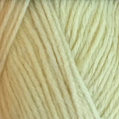 Close-up of beige yarn with a textured pattern