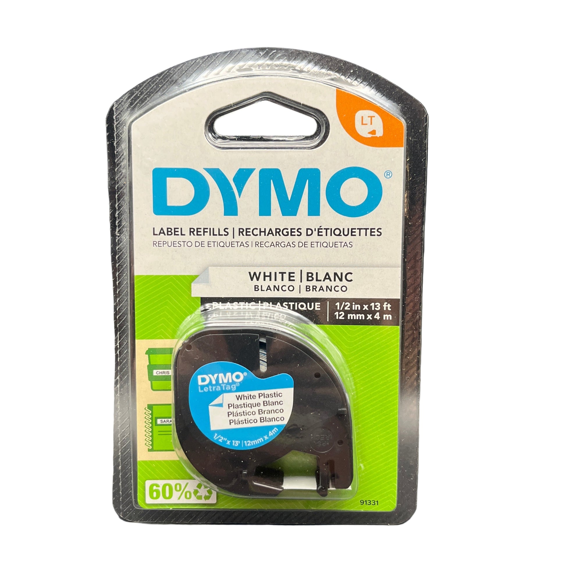Dymo label refills packaging on a white background