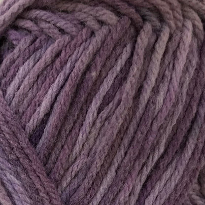 Close-up of a ball of purple yarn