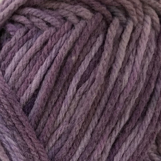 Close-up of a ball of purple yarn