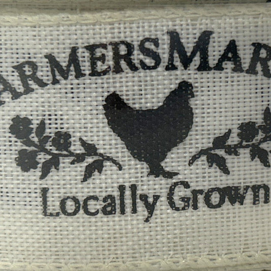 Farmers Market - 1.5” x 50 yds - Wire Edged Premium Ribbon