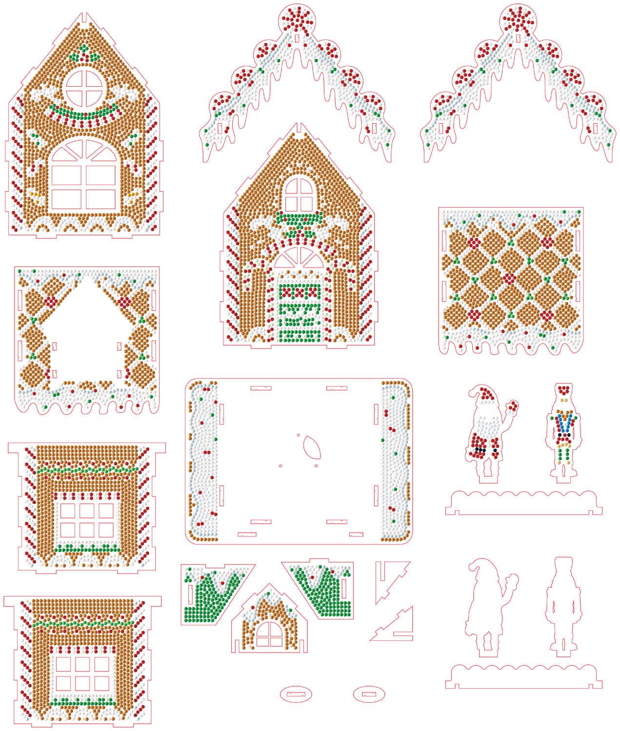 Diamond Dotz Art Kit 3D Gingerbread House