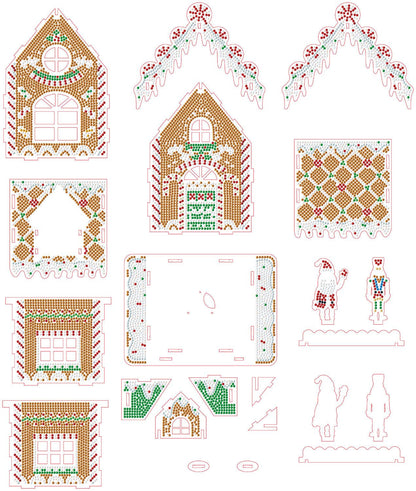 Diamond Dotz Art Kit 3D Gingerbread House
