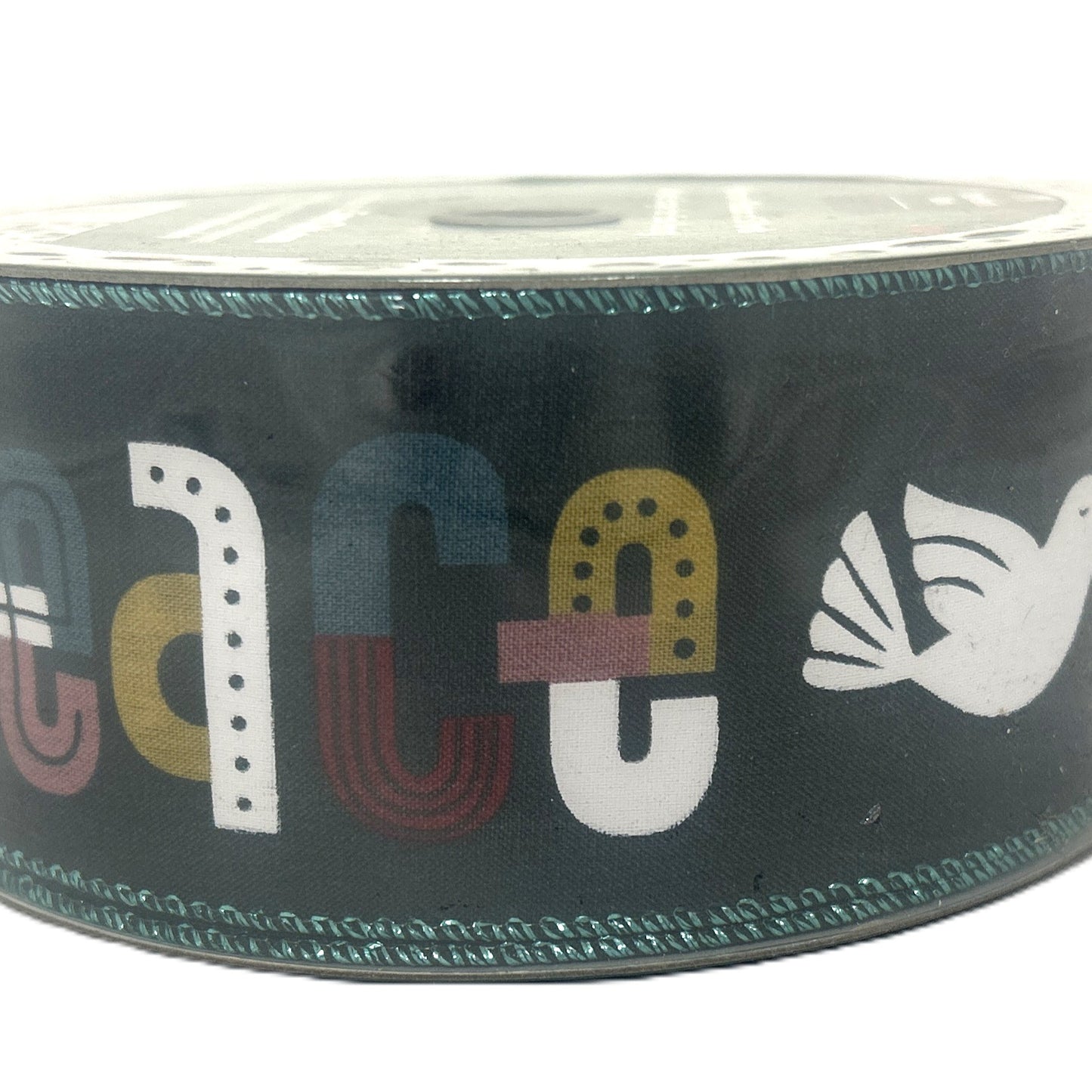Peaceful Dove Christmas - 2.5” x 50 yds - Wire Edged Premium Ribbon