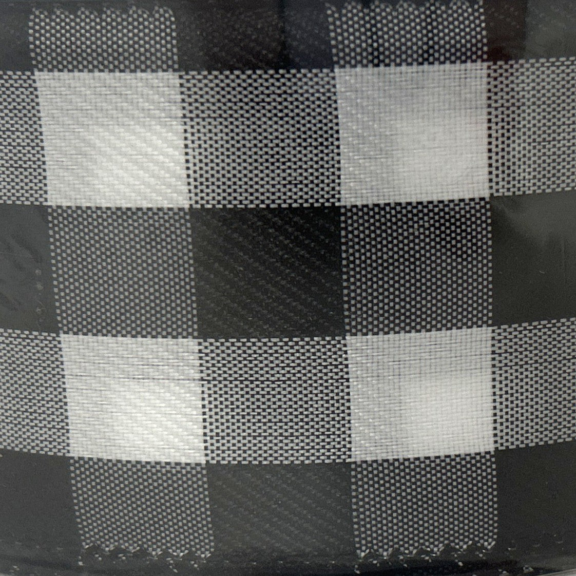 Black White Buffalo Print - 2.5” x 50 yds - Wire Edged Premium Ribbon