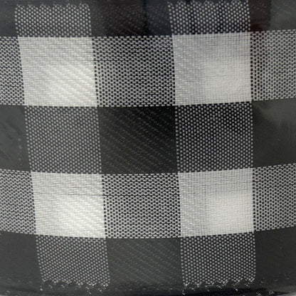 Black White Buffalo Print - 2.5” x 50 yds - Wire Edged Premium Ribbon