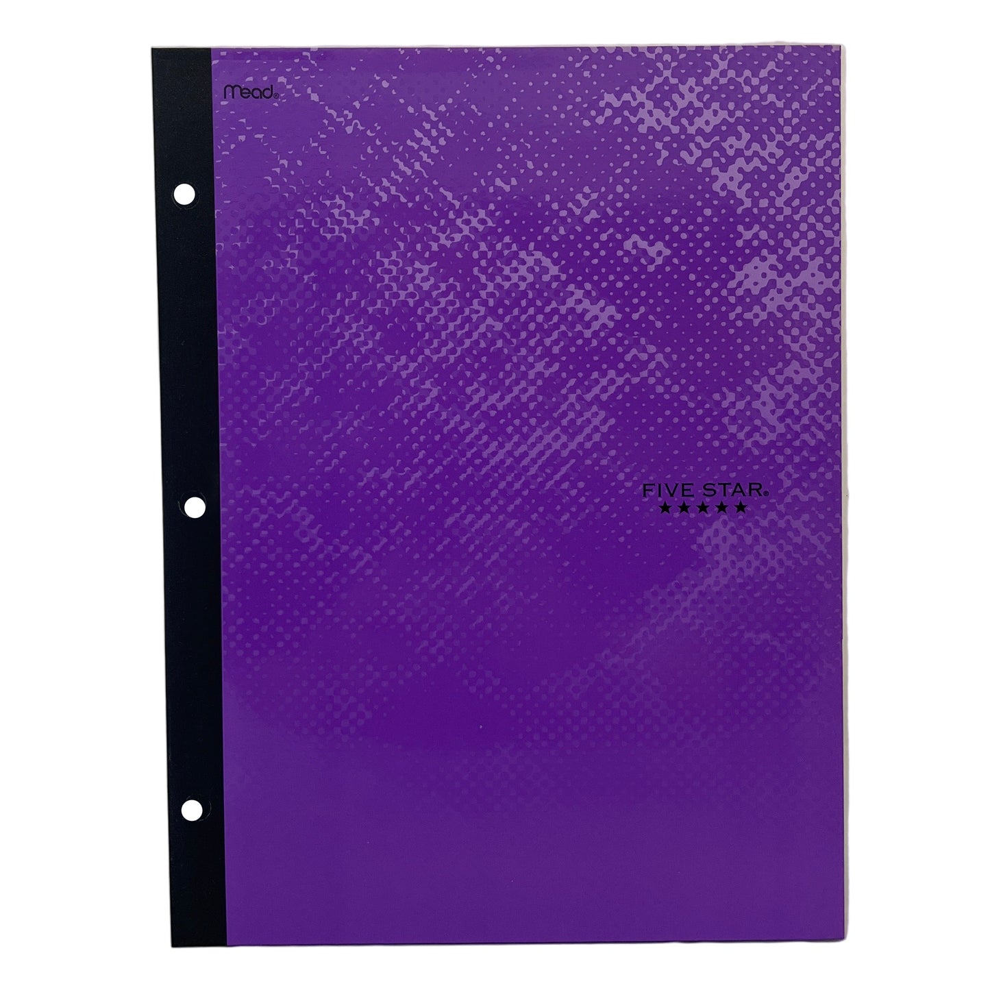 Purple textured rectangular object on a white tiled wall