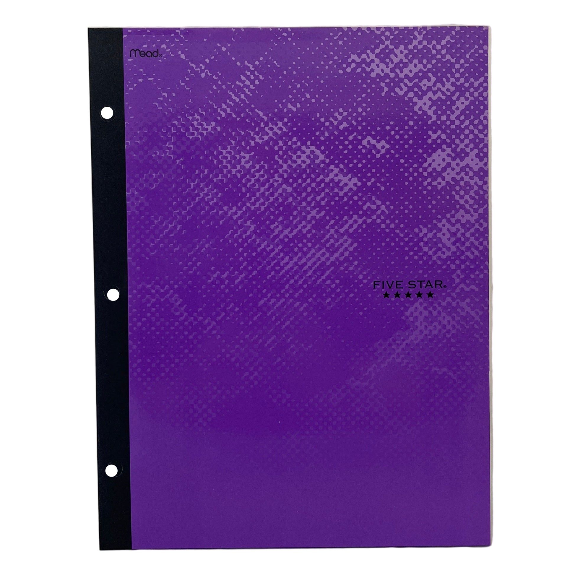 Purple textured rectangular object on a white tiled wall