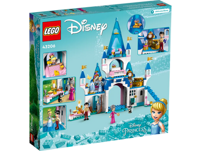 Lego Disney Cinderella and Prince Charming's Castle # 43206 Set - 365 pcs - NIB Retired