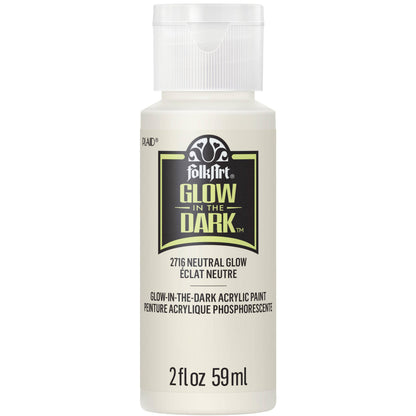 FolkArt® Glow-in-the-Dark Acrylic Paint: Neutral 2 oz