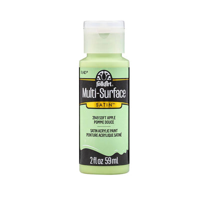 FolkArt Multi-Surface Satin Acrylic Paint 2 oz - 2949 Soft Apple