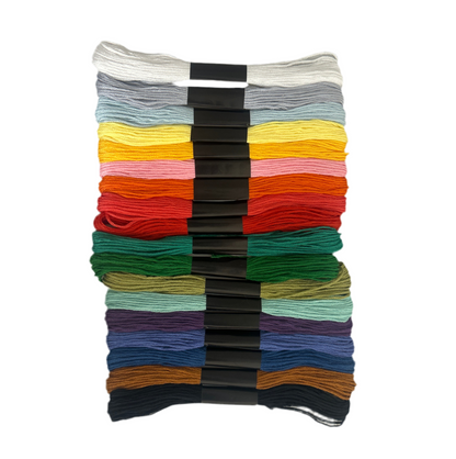 Assorted Embroidery Thread Set - 18 pcs