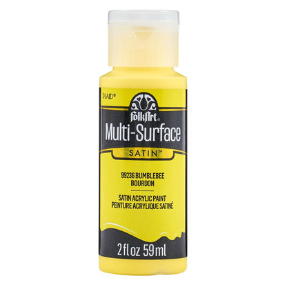 FolkArt Multi-Surface Satin Acrylic Paint 2 oz - 99236 Bumblebee