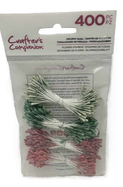 Package of flower stamens with 'Crafters Companion' branding on a white background