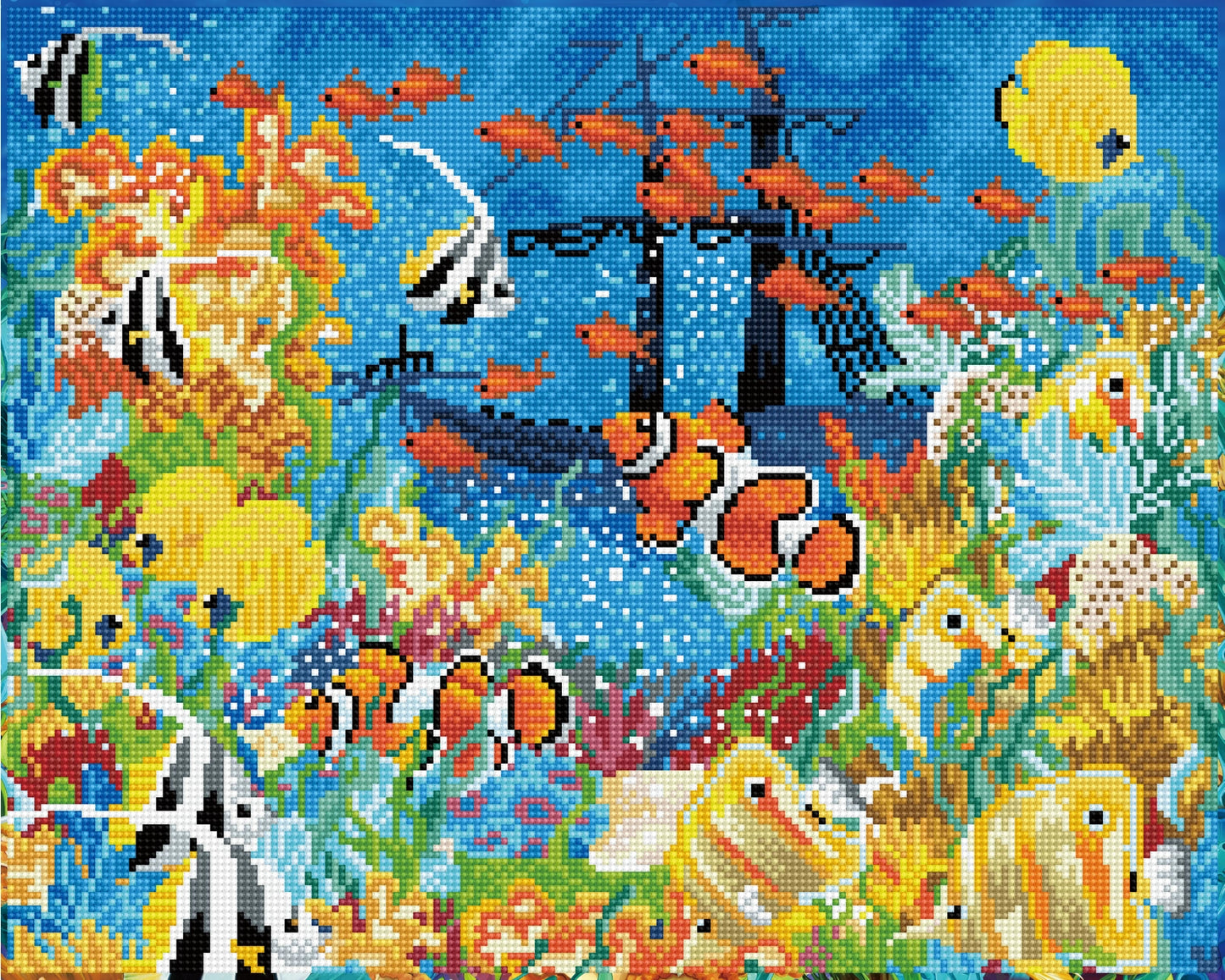 Underwater Paradise - Diamond Painting Art Kit - 20.1” x 16.1”