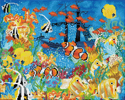 Underwater Paradise - Diamond Painting Art Kit - 20.1” x 16.1”