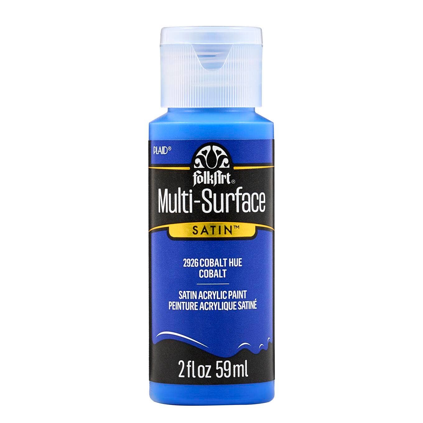 FolkArt Multi-Surface Satin Acrylic Paint 2 oz - 2926 Cobalt Hue