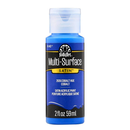 FolkArt Multi-Surface Satin Acrylic Paint 2 oz - 2926 Cobalt Hue