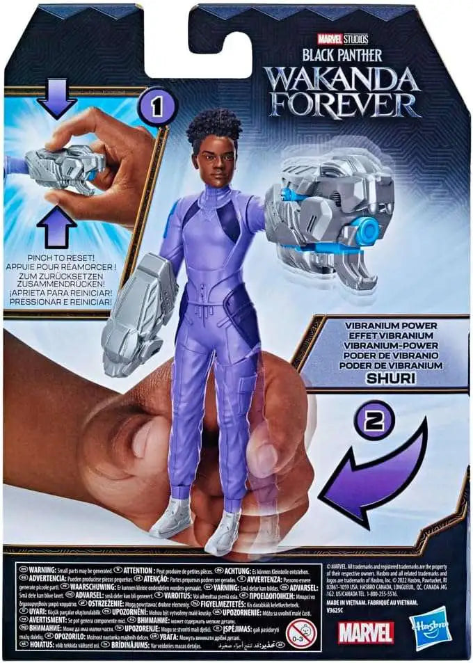 Marvel Black Panther Wakanda Forever SHURI Action Figure - Vibranium Power