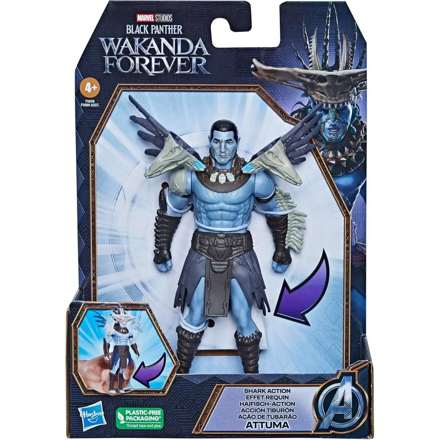 Marvel Black Panther Wakanda Forever ATTUMA Action Figure