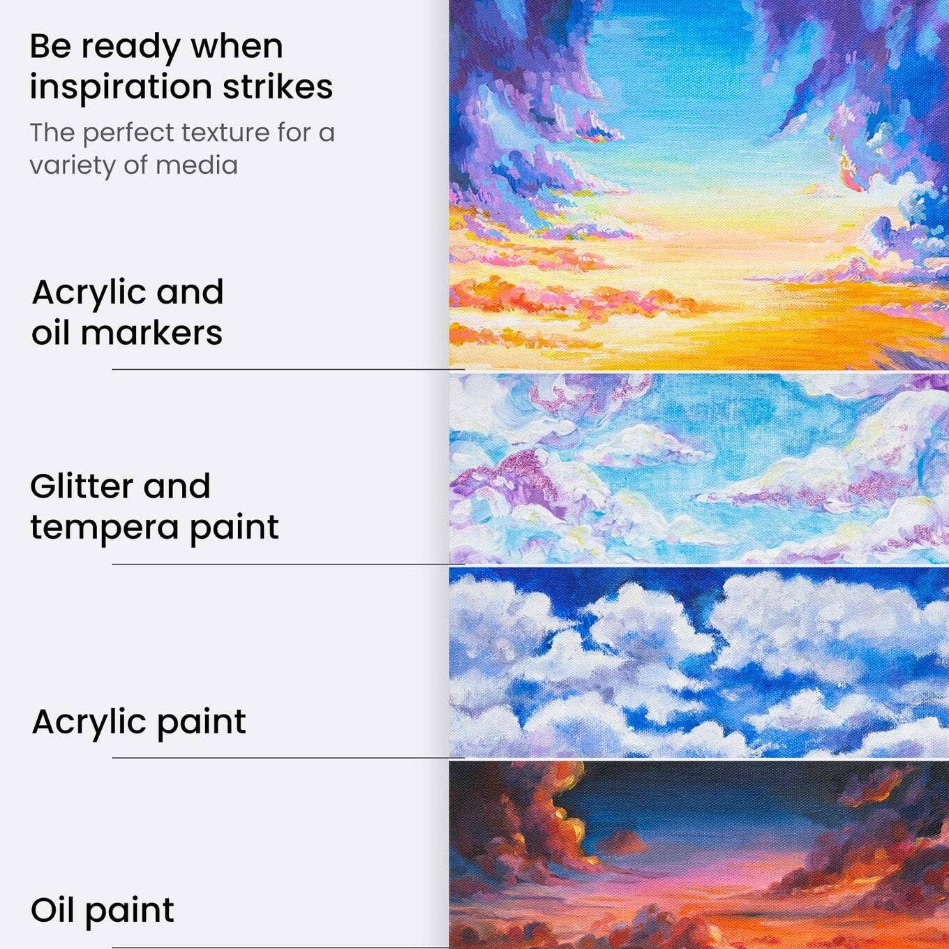 Arteza® Canvas Pad - 9" x 12", 10 Sheets
