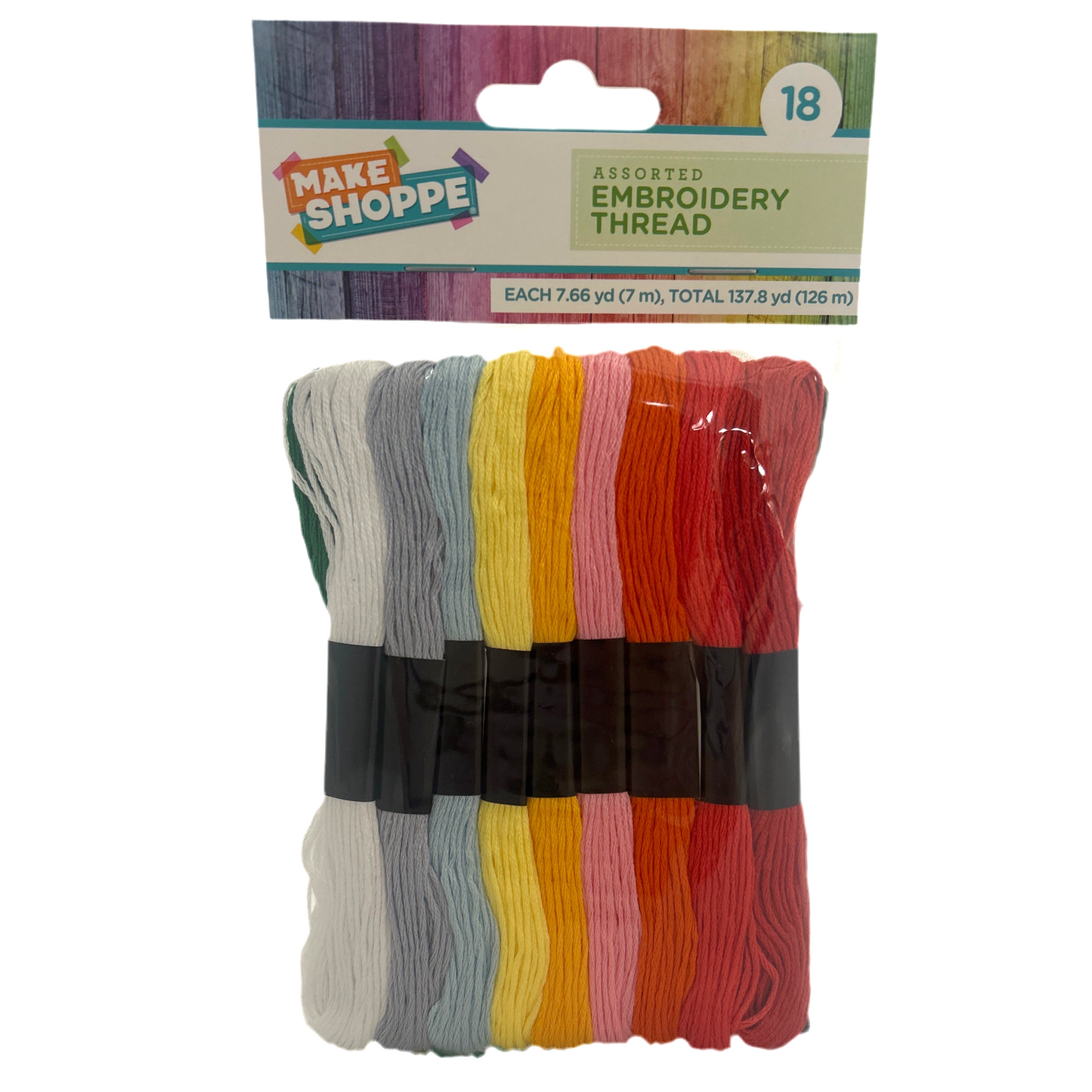 Assorted Embroidery Thread Set - 18 pcs