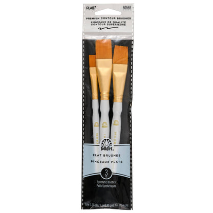 FolkArt ® Gold Taklon Brush Set, 3-Piece