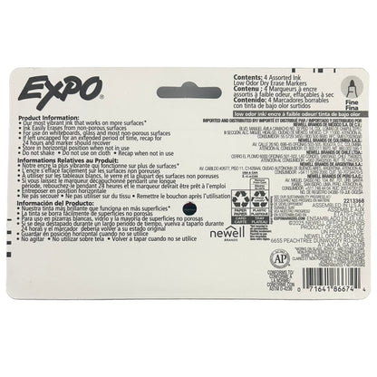 Expo brand marker packaging with label on a gray background