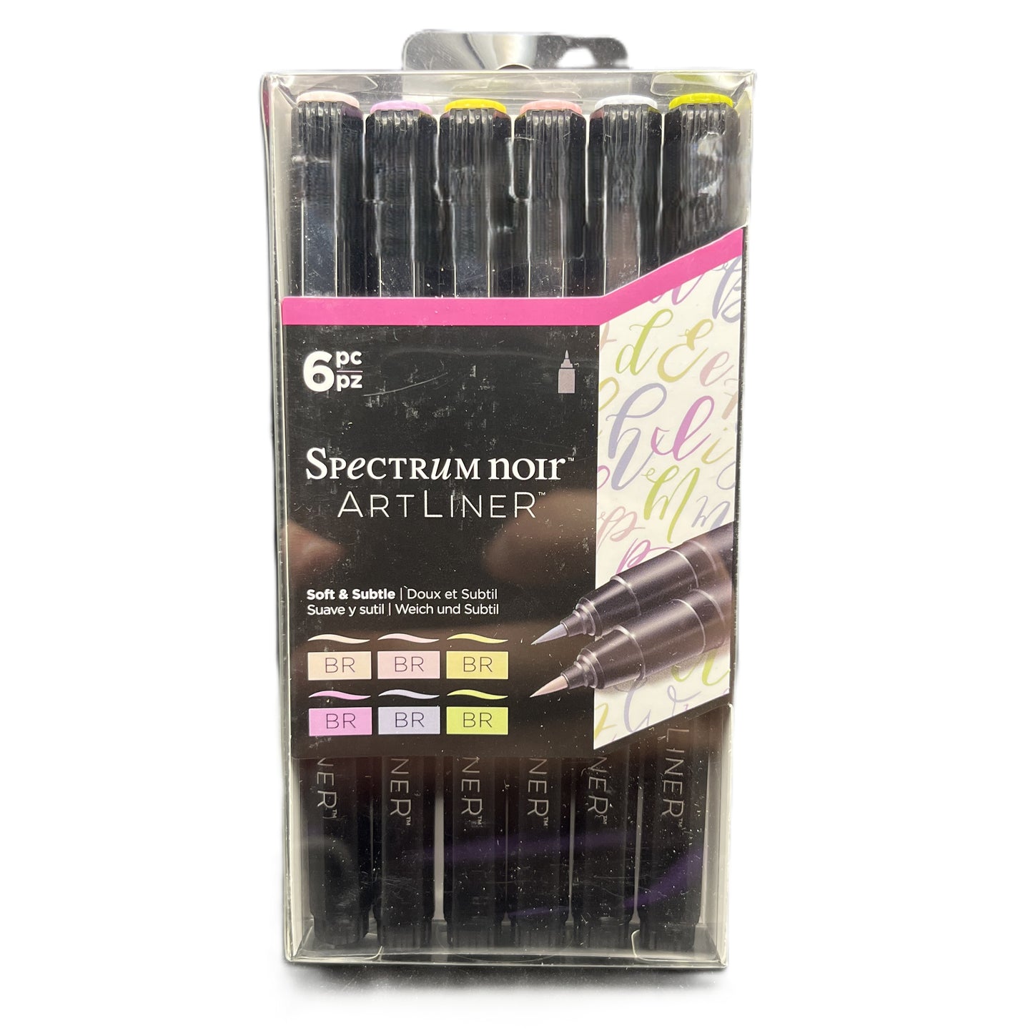 Pack of Spectrum Noir Artliner markers with packaging on a white background