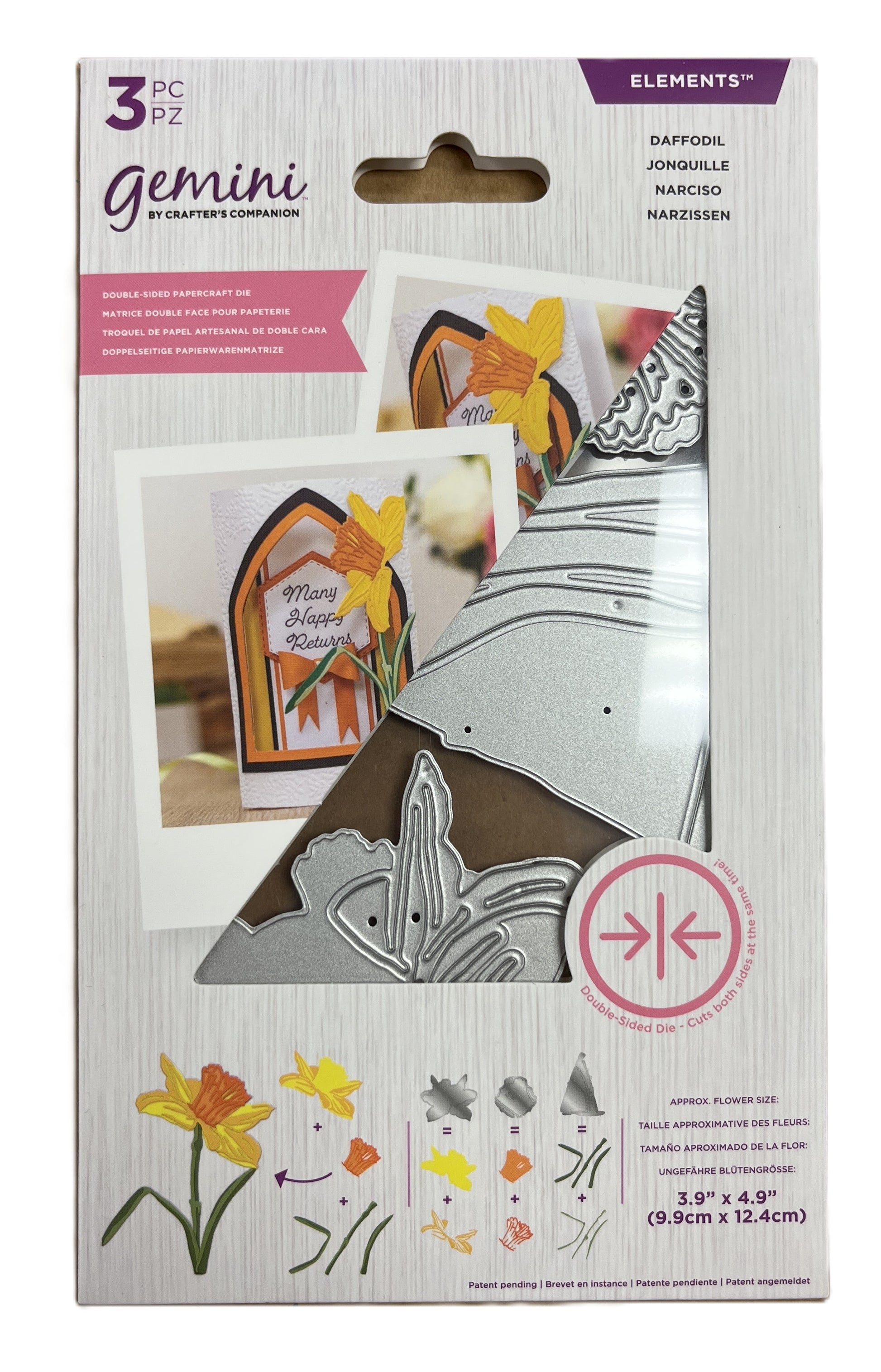 Card making kit with Gemini logo and floral design on packaging