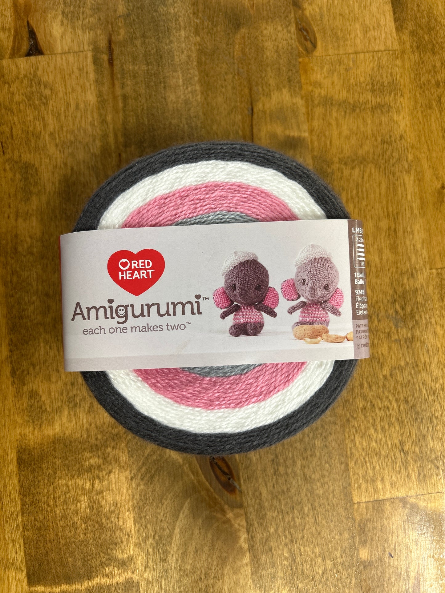 Elephant Amigurumi Yarn & Pattern - Red Heart